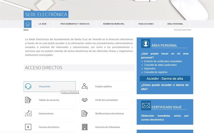 El Ayuntamiento de Santa Cruz atiende más de 220 citas a través de su nuevo sist