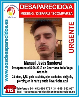 Granada.- Sucesos.- Buscan a un joven desaparecido desde hace cuatro días en Chu