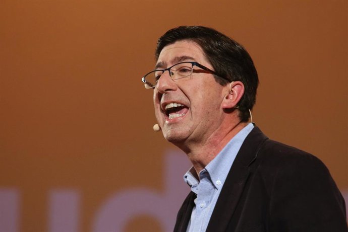 El vicepresidente de la Junta de Andalucía, Juan Marín, participa en un encuentr