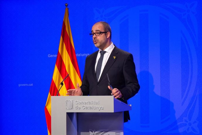 Rueda de prensa del Gobierno de Cataluña tras la celebración del Consejo Ejecuti