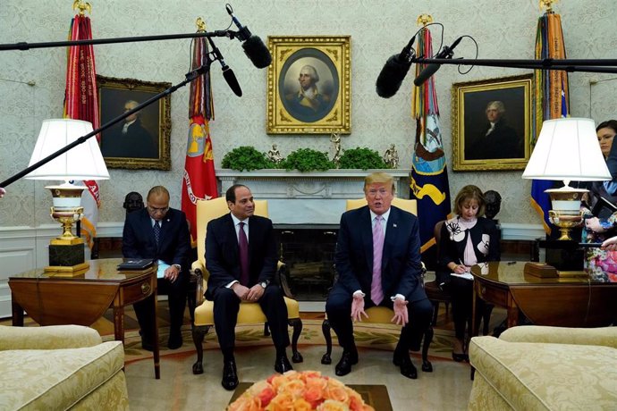 EEUU/Egipto.- Trump y Al Sisi se reúnen en la Casa Blanca para hablar de las rel