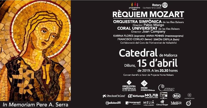 La Catedral acull aquest dilluns el concert benfic 'Rquiem Mozart' que la seva