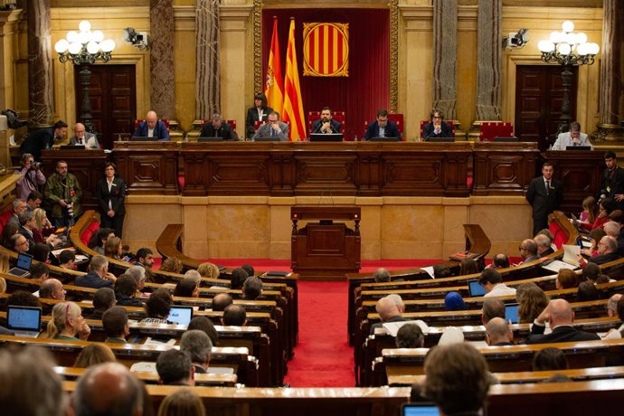 Ple en el Parlament de Catalunya