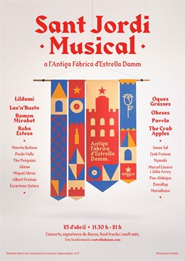 L'Antiga Fbrica Damm programa 30 concerts per a Sant Jordi amb Lax'n'Bust i 