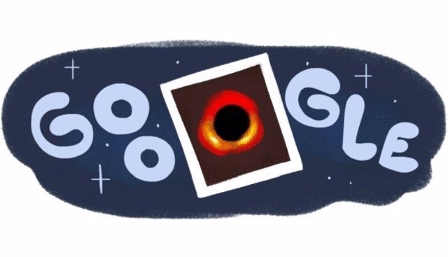 Google conmemora con un animado 'doodle' la primera imagen de un agujero negro