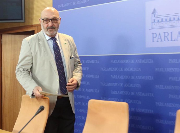 Rueda de prensa del portavoz parlamentario de Vox Andalucía, Alejandro Hernández