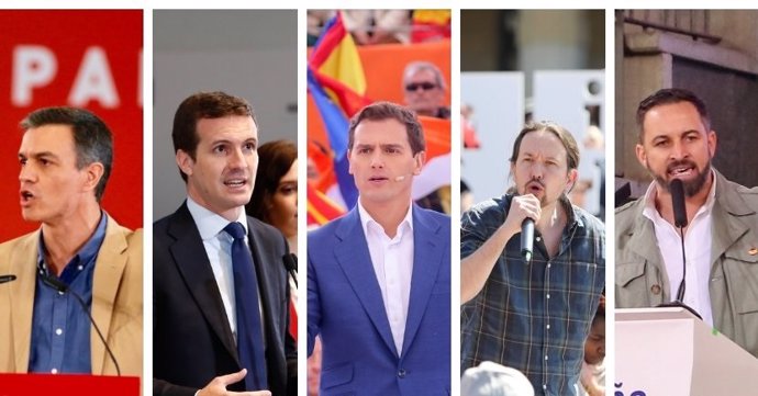 28A.- Sánchez, Casado y Abascal visitan Asturias en la campaña, mientras Rivera 