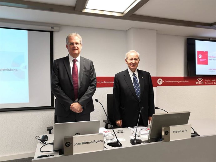 AV.- Cámara de Barcelona mantiene al 2,1% la previsión de crecimiento del PIB catalán para 2019