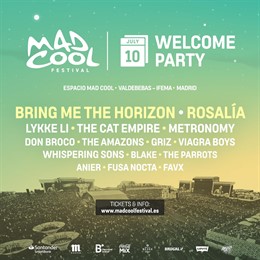 Mad Cool 2019: Rosalía y Bring me the Horizon cabezas de cartel de la Welcome Party