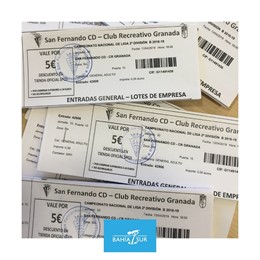 Cádiz.- Bahía Sur regala 300 entradas para el partido de este sábado entre San Fernando CD - Club Recreativo Granada