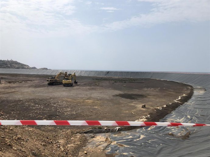 Trabajos de regeneración de la bahía de Portmán