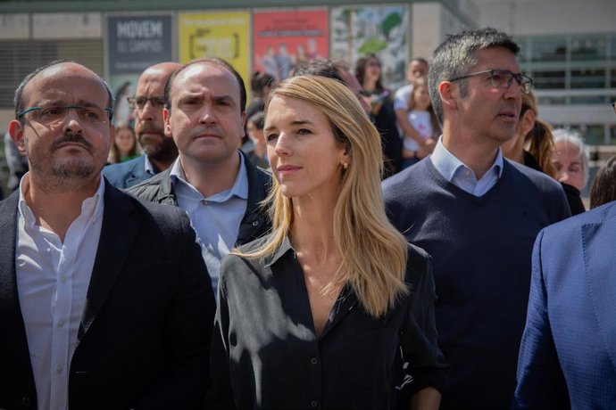 Protesta en la Universidad Autónoma de Barcelona (UAB) ante la presencia de Cayetana Álvarez de Toledo (PP)