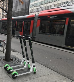 Zaragoza.- Los patinetes llegarán a todos los distritos en el plazo de un mes