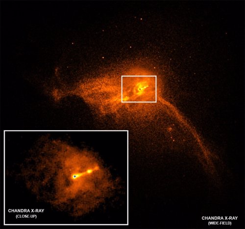 El agujero negro de M87 lanza un chorro de partículas a mil años luz