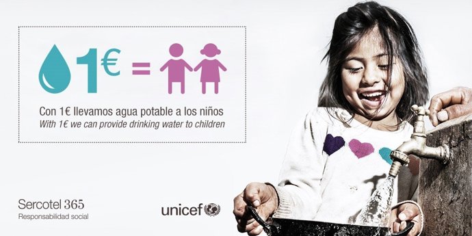 Sercotel impulsa una campaña por el acceso al agua de los niños de África en alianza con UNICEF