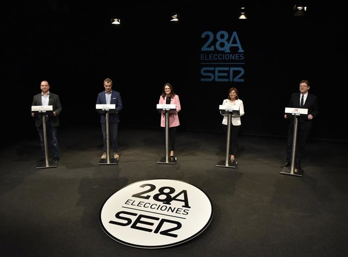 Celebración en Valencia del primer debate de los candidatos a las elecciones autonómicas de la Comunidad Autónoma de Valencia