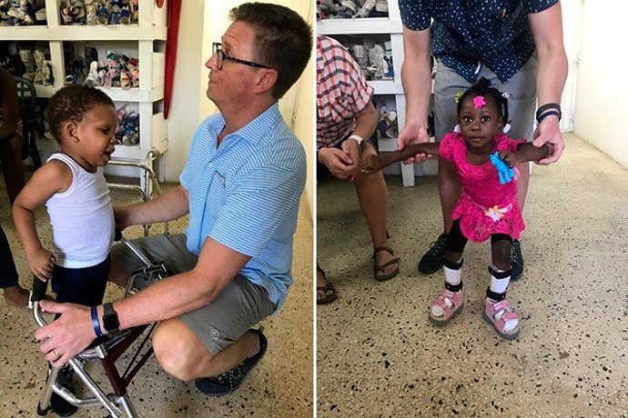 Un servicio de ortopedia pediátrica de la cadena hotelera RIU en Jamaica atiende a 56 niños con problemas de movilidad