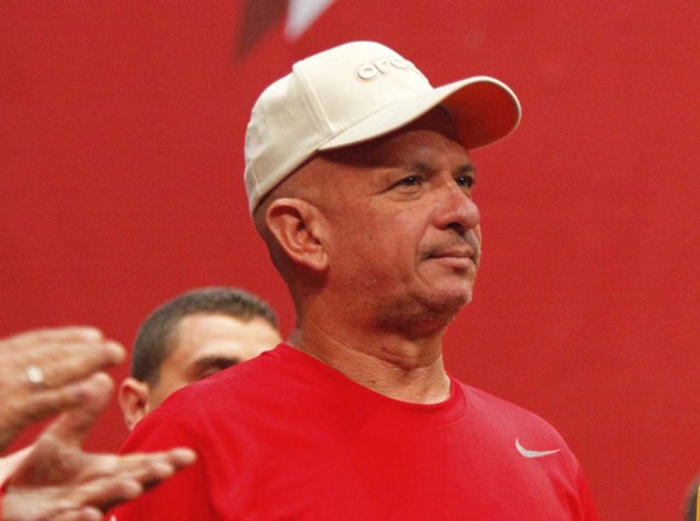 El presidente de Venezuela Nicolás Maduro y el general chavista Hugo Carvajal