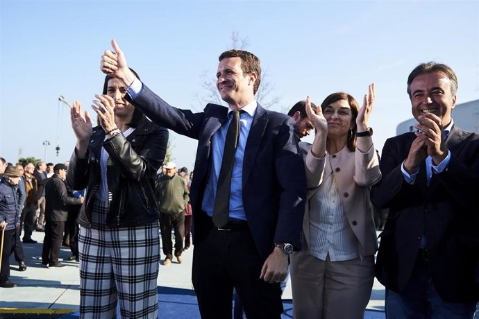 Acto público de Pablo Casado en los Jardines de Pereda de Santander