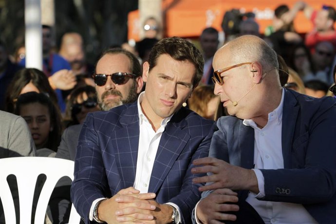 Albert Rivera en un acto electoral en Málaga