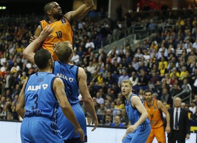 Will Thomas, en un partido del Valencia Basket.