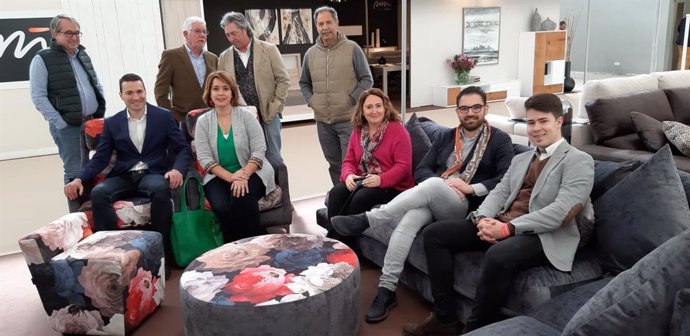 Los candidatos al Congreso y al Senado de Ciudadanos La Rioja visitan Nájera Decor