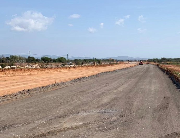 El Consell utiliza materiales ecoáridos en el desdoblamiento de la carretera de Llucmajor a Campos