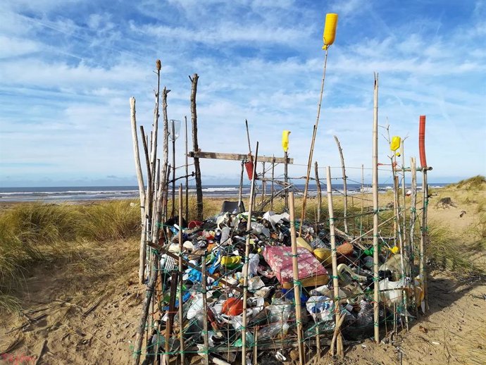 Residuos recogidos en playas cántabras