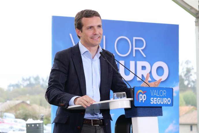 28A.- Casado expone un decálogo de prioridades en su carta electoral y pide unir el voto en el PP para echar a Sánchez