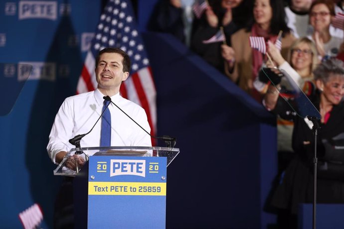 US presidential candidate Pete Buttigieg campaigns in Indiana