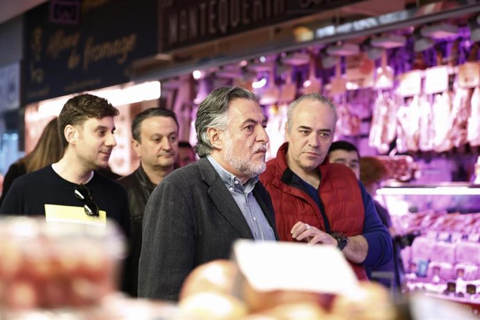 Acto del candidato del PSOE a la Alcaldía de Madrid, Pepu Hernández, en el Mercado de Maravillas 