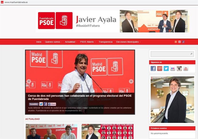 26M.- Más Madrid Denuncia A La Junta Electoral Al PSOE Por Utilizar La Web 'Masfuenlabrada.Es'