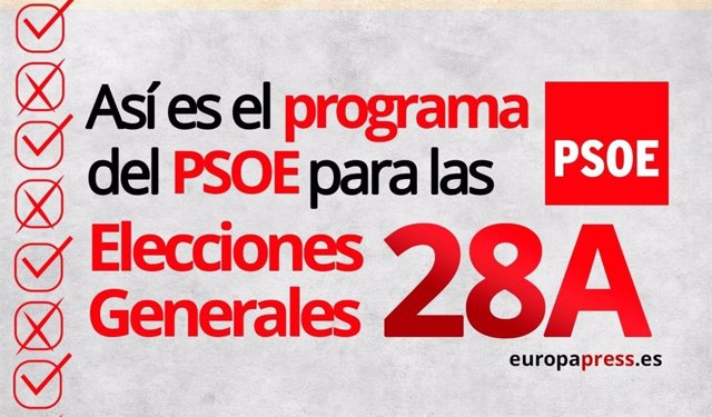 Elecciones 2019: Este es el programa electoral del PSOE para el 28A