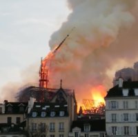 VÍDEO: Así cayó la aguja de la catedral de Notre Dame de París