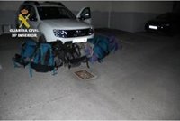 Interceptados 355 kilos de hachís de un vehículo que se dio a la fuga en Algeciras (Cádiz)