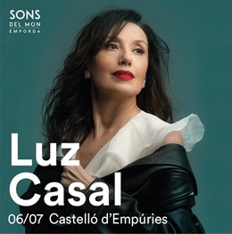 Luz Casal actuará el 6 de julio en el Festival Sons del Món en Castelló d'Empúries (Girona)