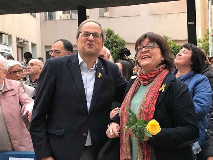 28A.- Torra avisa a Sánchez sobre la autodeterminación: "¡Lo hicimos y lo volver