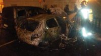 Sofocado un incendio en Conil (Cádiz) que ha calcinado un automóvil y una motocicleta
