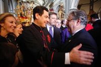 Juanma Moreno portará este Miércoles Santo el trono del Cristo de la Exaltación, de las cofradías Fusionadas de Málaga