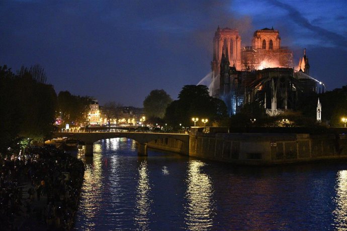 Notre Dame of Paris ablaze