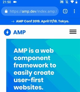 Las páginas móviles AMP mostrarán la url original en la barra de dirección de Chrome
