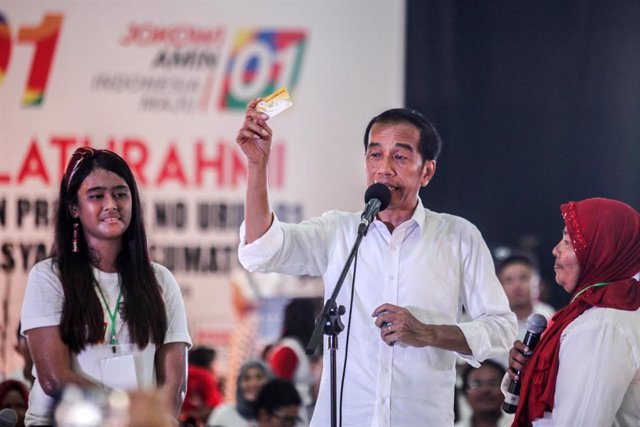 Joko Widodo campaign rally in Indonesia