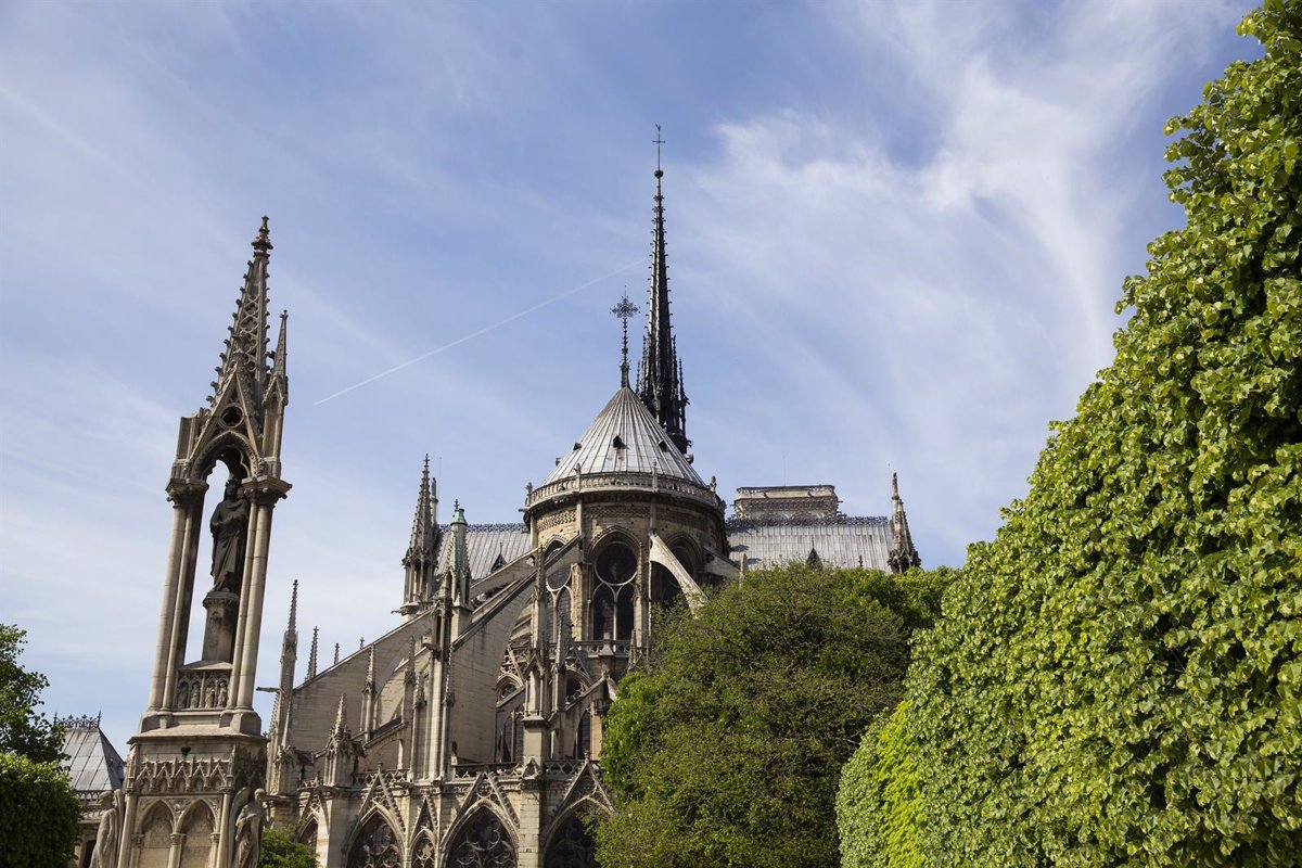 Resultado de imagen para Francia lanzarÃ¡ un concurso internacional para reconstruir la aguja de Notre Dame