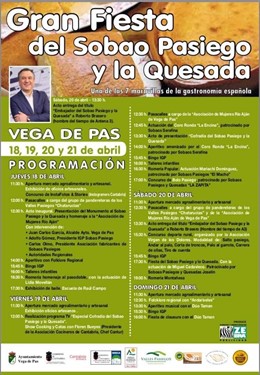 Vega de Pas acoge del 18 al 21 de abril la Gran Fiesta del Sobao Pasiego y la Quesada