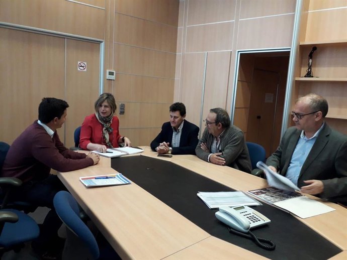La CHE y la Comunidad General de Regantes del Canal de Bardenas analizan la situación de las reservas de agua