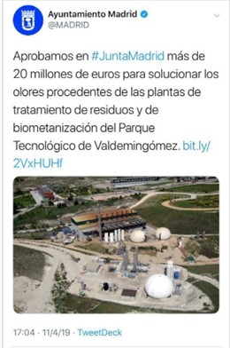 28A.- La Junta Electoral Considera Que El Ayuntamiento De Madrid Vulneró La Ley Electoral Al Hacer "Campaña" Vía Twitter