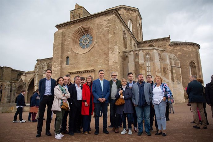 28A.- Pedro Sánchez Visita La Seu Vella De Lleida I Passeja Pel Centre De la Ciutat