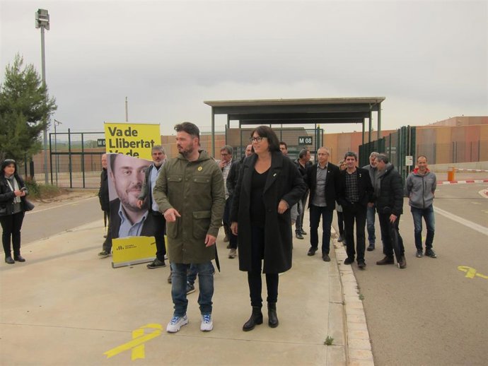 28A.- Rufián pide el voto a ERC desde Lledoners para ganar a los "carceleros" de Junqueras