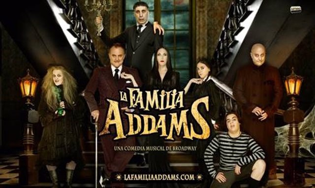 Cartel del musical 'La familia Adams'