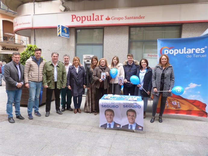 28A.- Candidatas Del PP Por Teruel Reiteran Que Casado Es Un "Valor Seguro" Para Poner Fin Al "Nefasto" Gobierno PSOE